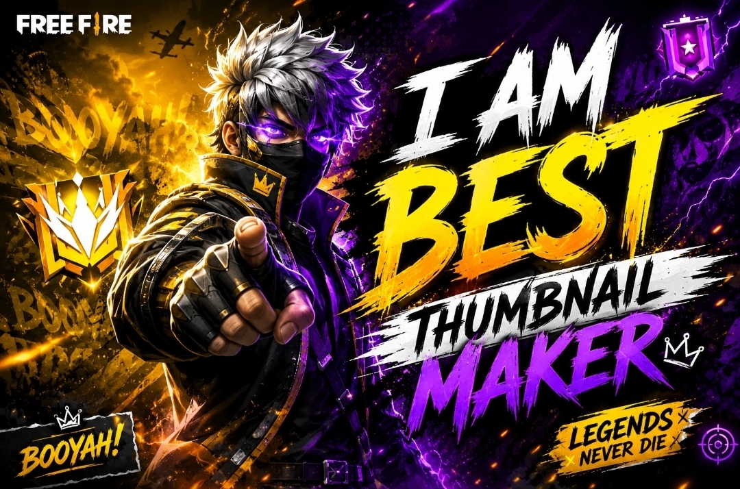 I am a video editor and thumbnail maker